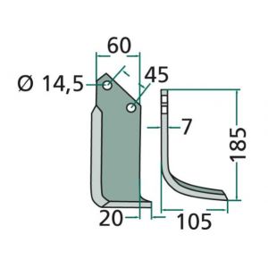 Cutit Freza Kverneland MAL-08L